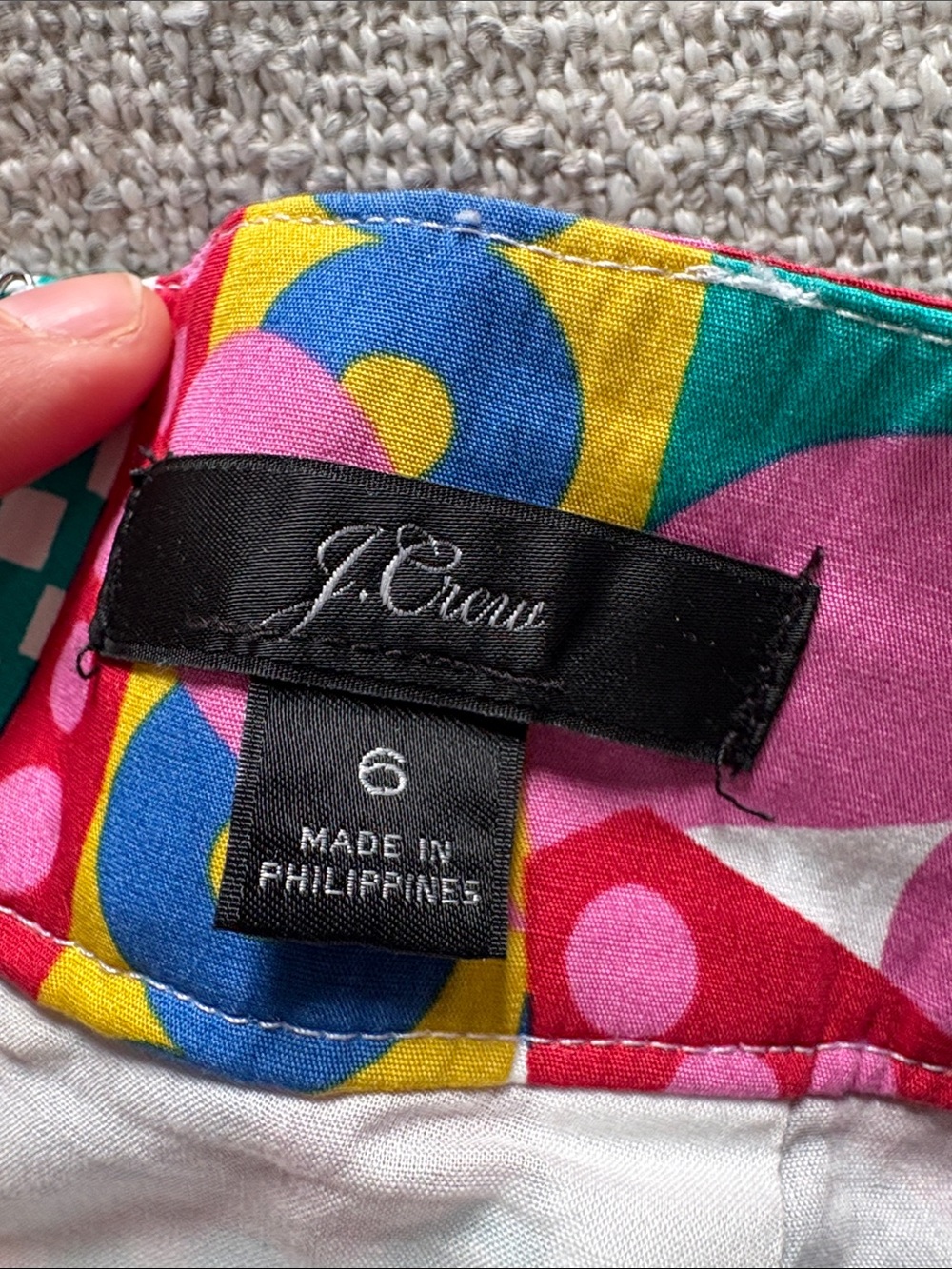 J. Crew Multicolor Bold Print Pencil Skirt - Picture 7 of 8